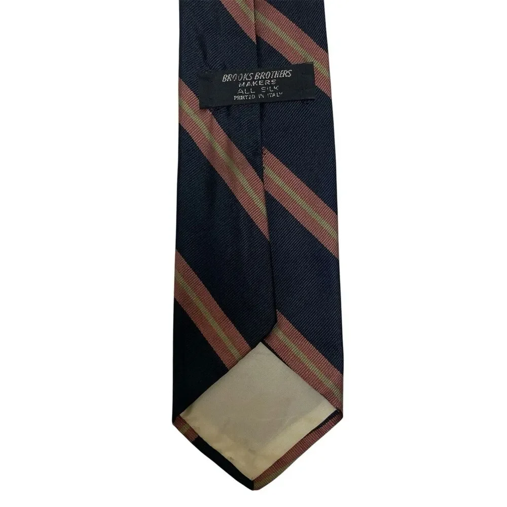 Brooks Brothers Silk Tie Men's Multicolor  Striped  Vintage Career Office